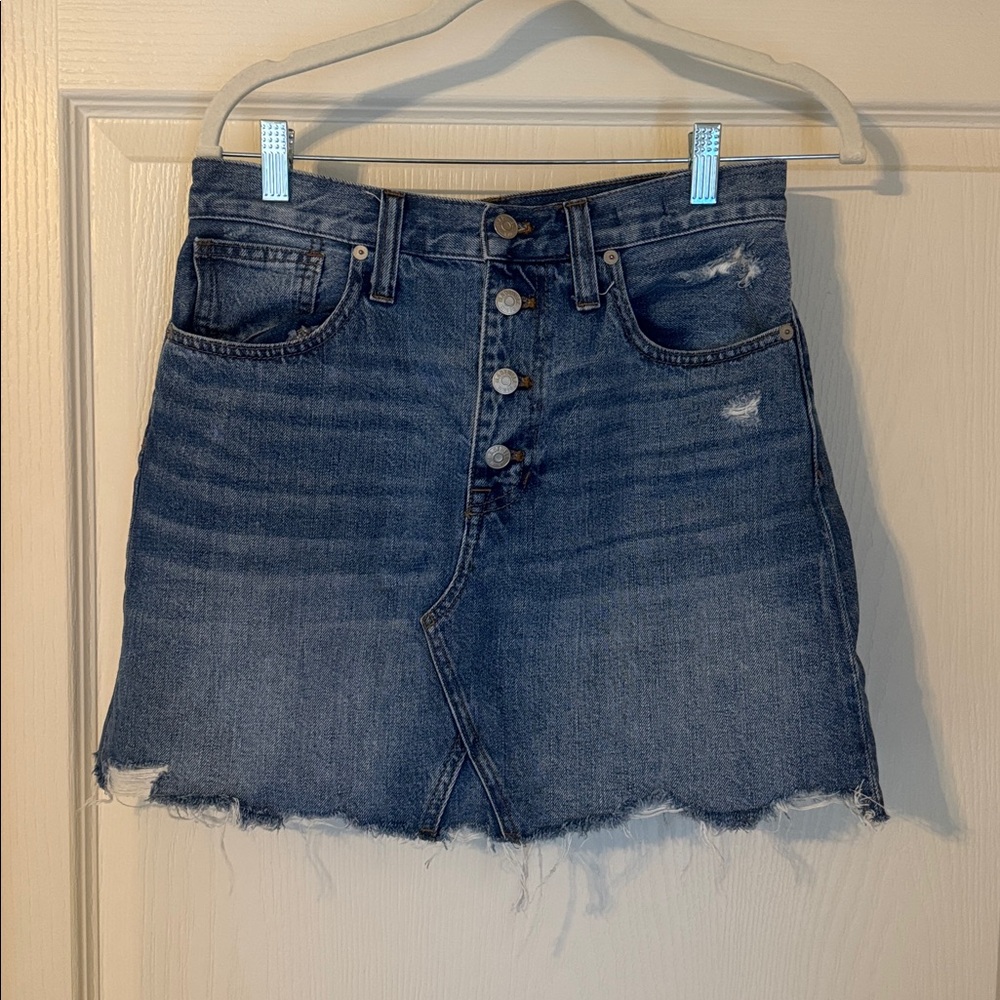 Madewell Blue Denim Skirt